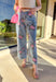 Fresh, playful, and made to stand out, this wide leg denim by Entro brings a fun spring twist to your everyday jeans. Featuring a pink floral print throughout, these jeans feel cheerful and unique while still being easy to style. The wide leg silhouette adds a relaxed, on-trend fit that pairs perfectly with simple tees, lightweight knits, and spring blouses.