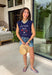 This navy graphic tank is made for celebrating summer and everything that comes with it! Featuring “Land Of The Free Because Of The Brave” with red, white, and blue star details, it brings the perfect patriotic touch for the 4th of July and beyond. The mix of printed and embroidered elements adds dimension and makes it feel extra special. Lightweight and breathable in 100% cotton, it’s perfect for warm days filled with BBQs, fireworks, and time with friends and family. 