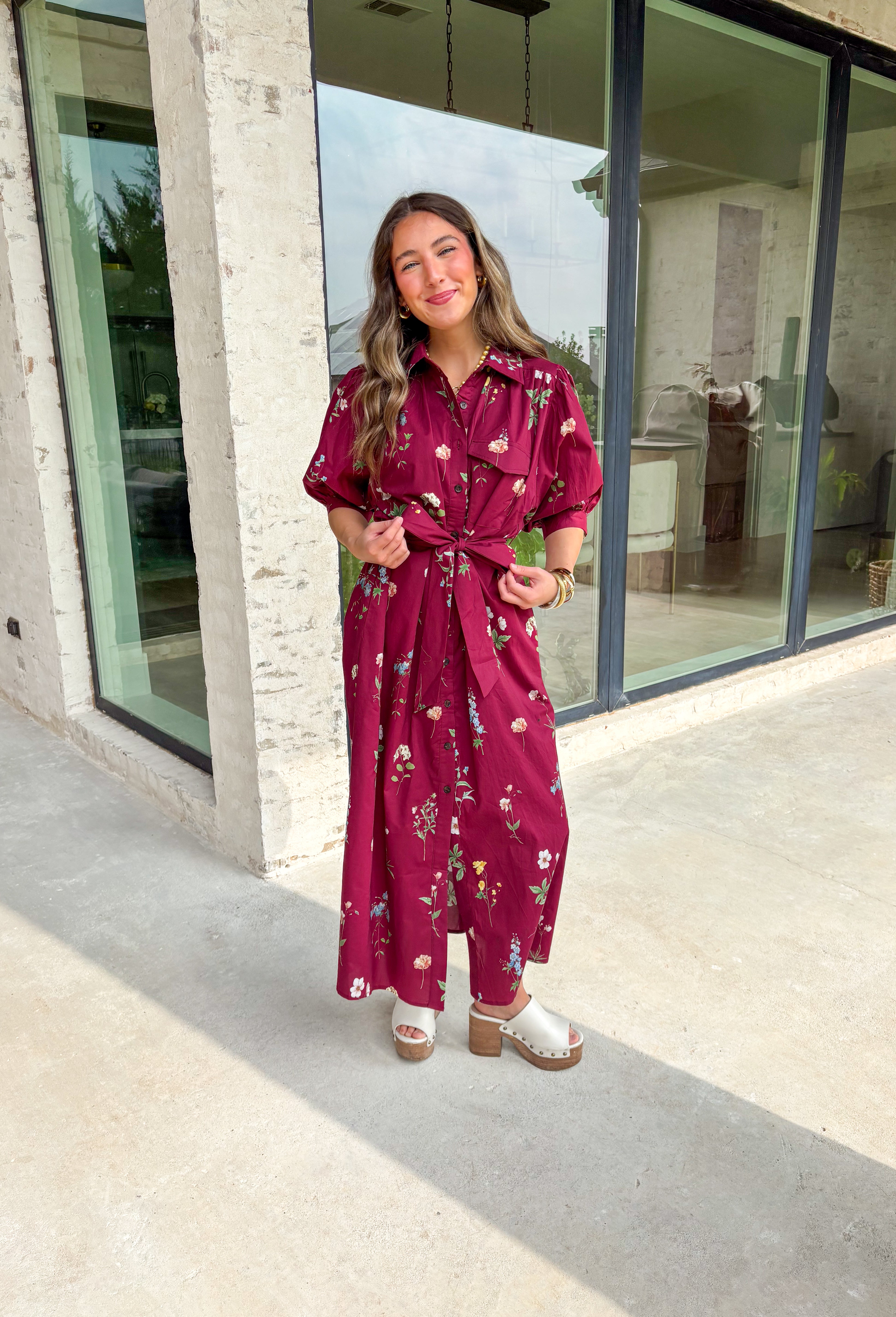Life In Full Bloom Midi Dress - Groovy's