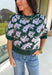 Lizzie Floral Short Sleeve Sweater - Groovy's