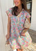 Soft, classic, and full of spring charm, this light blue short sleeve dress by Entro is an easy favorite for the season. Featuring a pastel floral print throughout, it feels light, fresh, and effortlessly pretty. The collared neckline and front button details add a timeless touch, while the fully lined cotton fabric keeps it comfortable and breathable for warm spring days. You'll find yourself reaching for this dress all season long!
