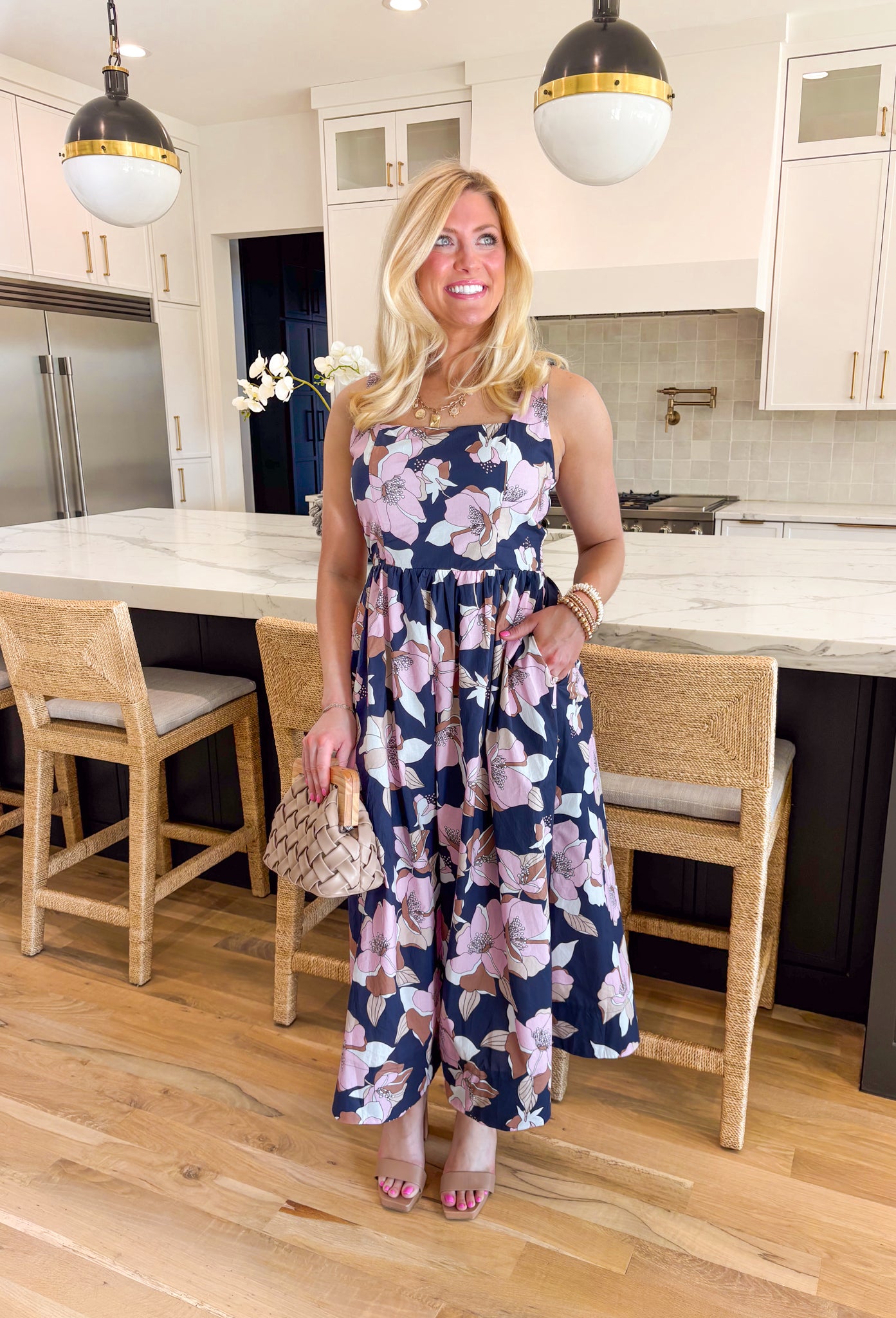 Love Again Floral Midi Dress - Groovy's