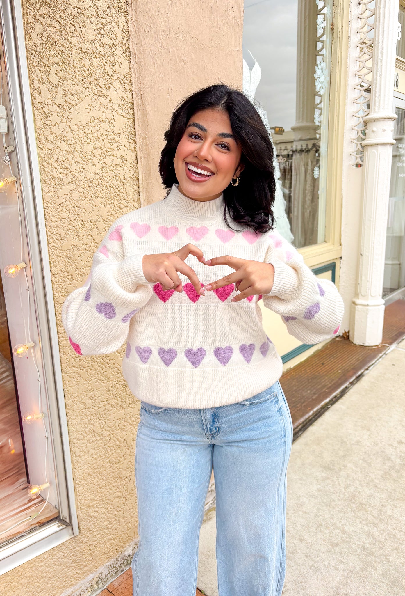 Love in Every Stitch Heart Sweater