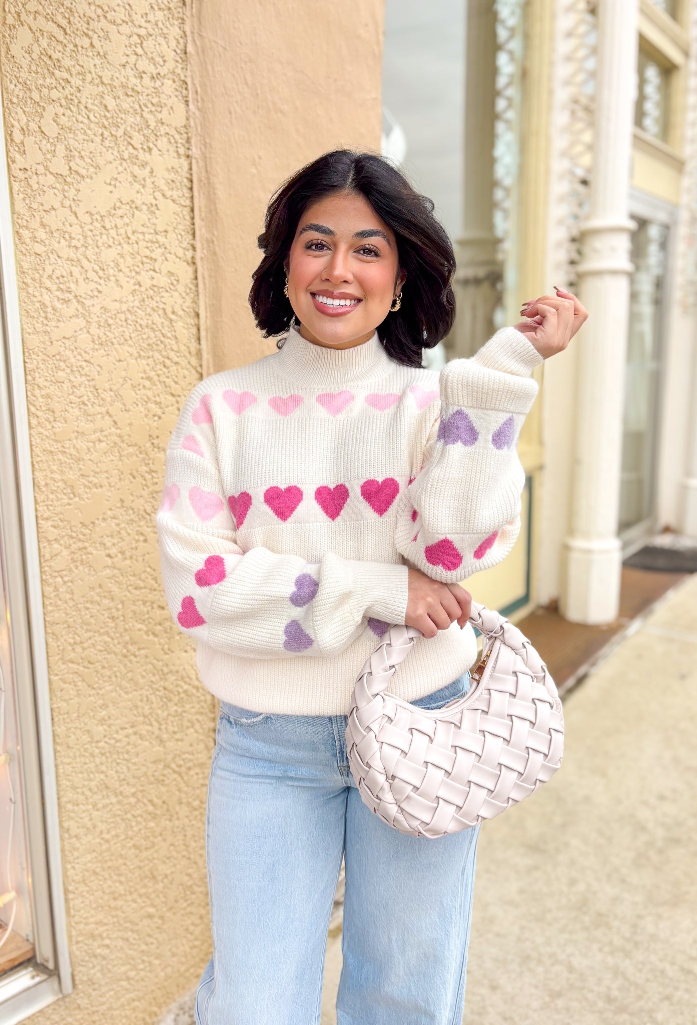 Love in Every Stitch Heart Sweater