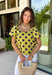 This lime polka dot top is the perfect blend of timeless and on-trend! The classic navy polka dot print never goes out of style, while the statement sleeves add a fashion-forward touch that instantly elevates your look. Crafted from breathable cotton, it's lightweight enough to wear now and easy to layer under jackets and cardigans as the seasons change. Whether you're heading to the office, meeting friends for lunch, or dressing up your favorite denim, this top makes looking polished feel effortless.