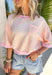 This colorful textured top is the kind of easy, throw-on piece that makes summer dressing fun! With a mix of pink, white, and yellow, it brings a pop of color that feels bright but still easy to style. The waffle texture adds dimension, while the pink trim along the neckline, sleeves, and hem gives it that extra standout detail. Finished with a front pocket for a casual touch, this top is perfect for everyday wear—from errands to coffee runs. Pair it with denim shorts or white jeans and you’re set. 