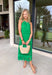 Fresh, feminine, and made for spring celebrations, this kelly green eyelet lace midi dress by Heyson is a true standout. Designed with a flattering halter neckline and adjustable straps, it offers a customizable fit that feels just right. The tiered skirt adds soft movement, while the eyelet lace throughout brings beautiful texture and charm. Fully lined and crafted from breathable cotton, this dress is perfect for sunny days, showers, and special spring moments.