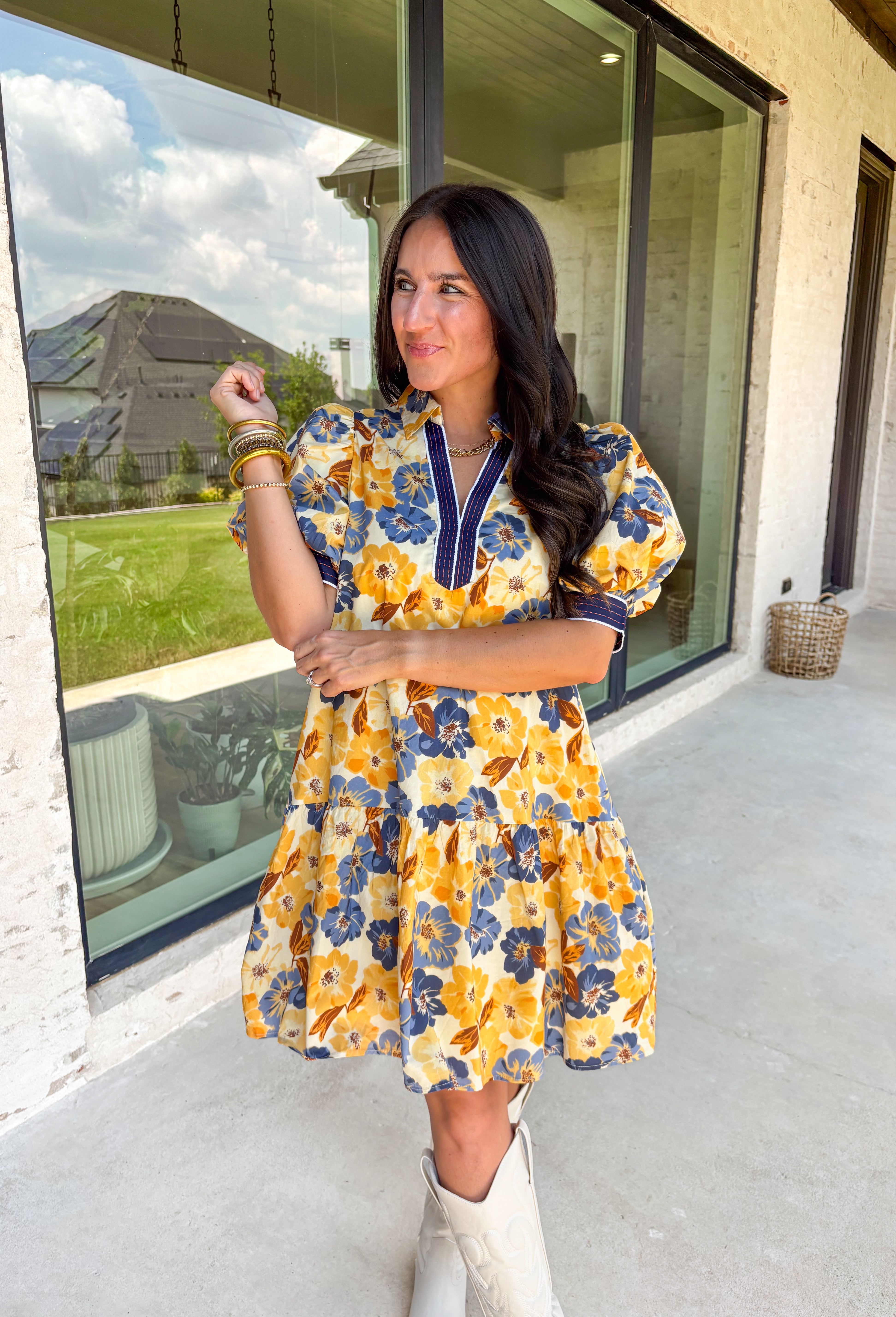 Making Sweet Memories Floral Dress - Groovy's