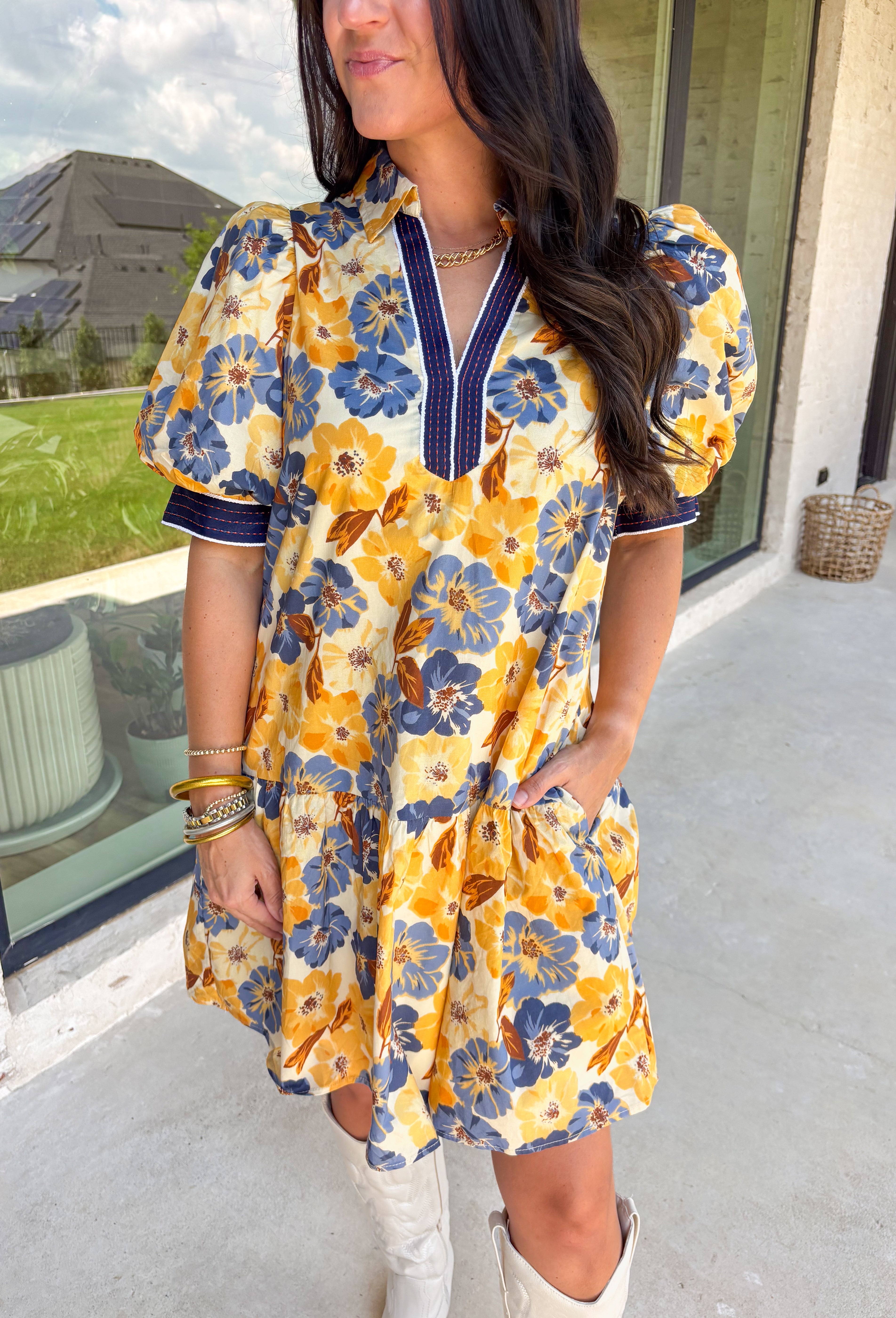 Making Sweet Memories Floral Dress - Groovy's