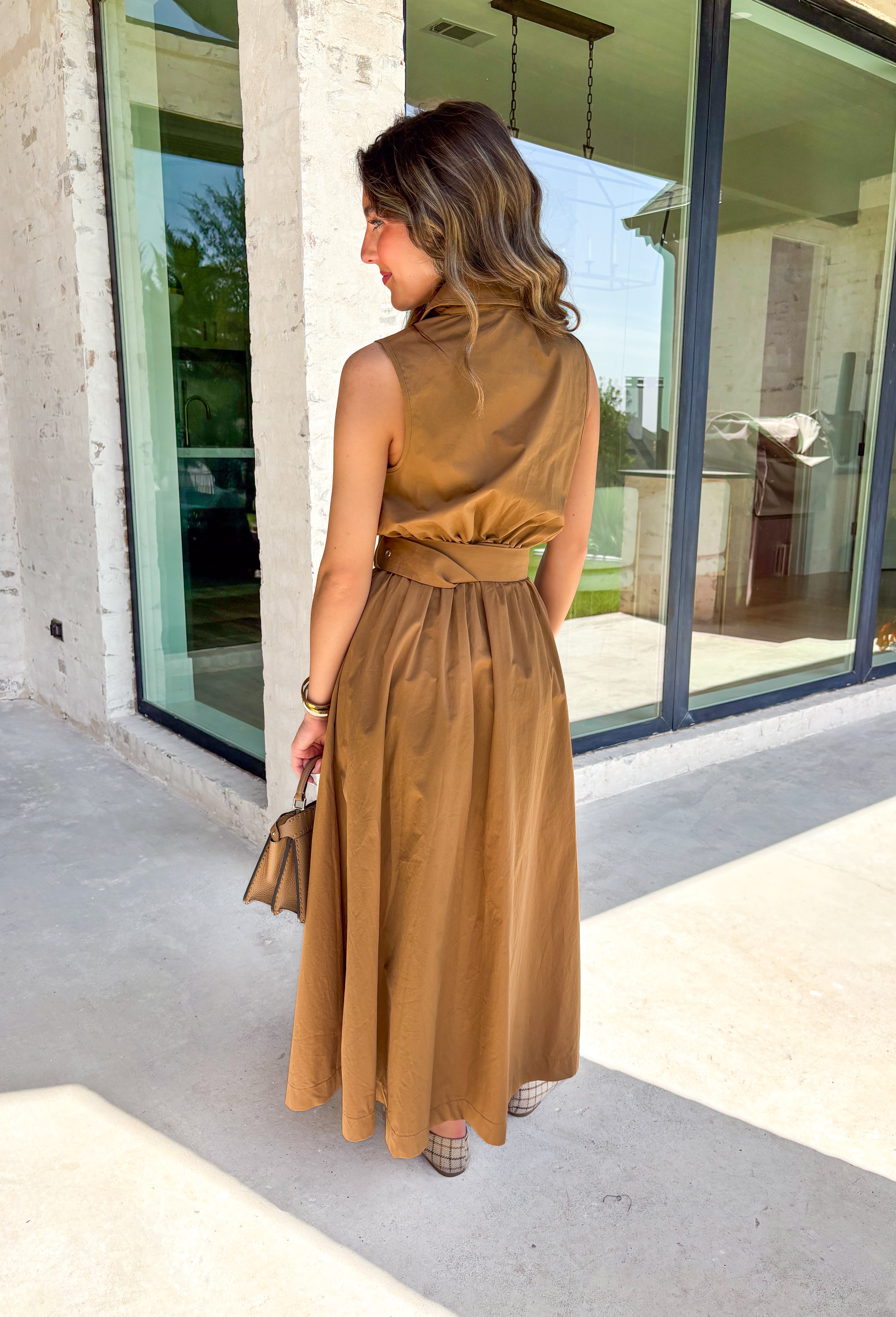 Maple Latte Midi Dress - Groovy's