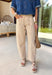 These tan barrel jeans with a white striped print are giving effortless coastal summer style! The high-rise fit is flattering and comfortable, while the barrel leg silhouette adds that on-trend, relaxed shape everyone’s loving right now. The matching tie detail at the waist brings in a soft, feminine touch and makes styling feel extra special. Lightweight with just the right amount of stretch, these are perfect for warm days when you still want to look put together. 