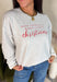 Spread a little holiday cheer with this cozy fleece-lined pullover! Designed in soft light gray with festive red lettering that reads “Have Yourself A Merry Little Christmas,” this sweatshirt is as merry as it is comfortable. Perfect for holiday movie nights, gift wrapping marathons, or sipping cocoa by the tree — it’s the ultimate feel-good piece for the season.