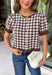 Sweet, timeless, and full of charm, this gingham cardigan is the perfect layer for the season! Featuring a classic brown and white gingham pattern, this button-down knit is finished with darling ruffle details on the sleeves and hem for an extra feminine touch. The soft, cozy knit makes it easy to wear on its own or layered over your favorite basics, creating an effortlessly polished look you'll love from weekday outings to weekend brunch.