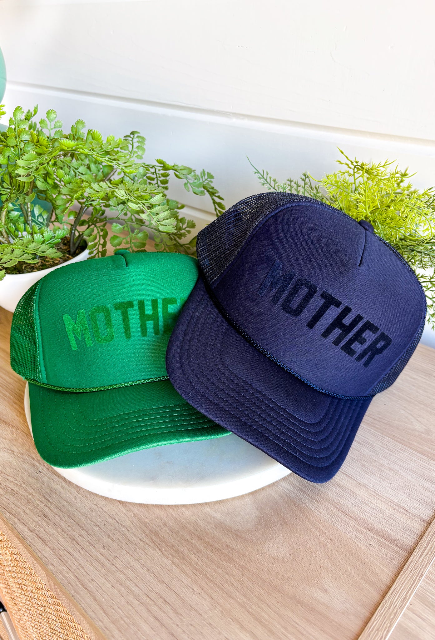 Mother Trucker Hat in Navy - Groovy's