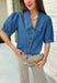 Every closet deserves a classic denim top, and this one is made to be worn on repeat! Crafted from soft medium wash denim, this timeless button-down top is an effortless staple for every season. The collared neckline gives it a polished feel, while the puff sleeves add just the right amount of feminine charm. This versatile top is one you'll reach for year after year!