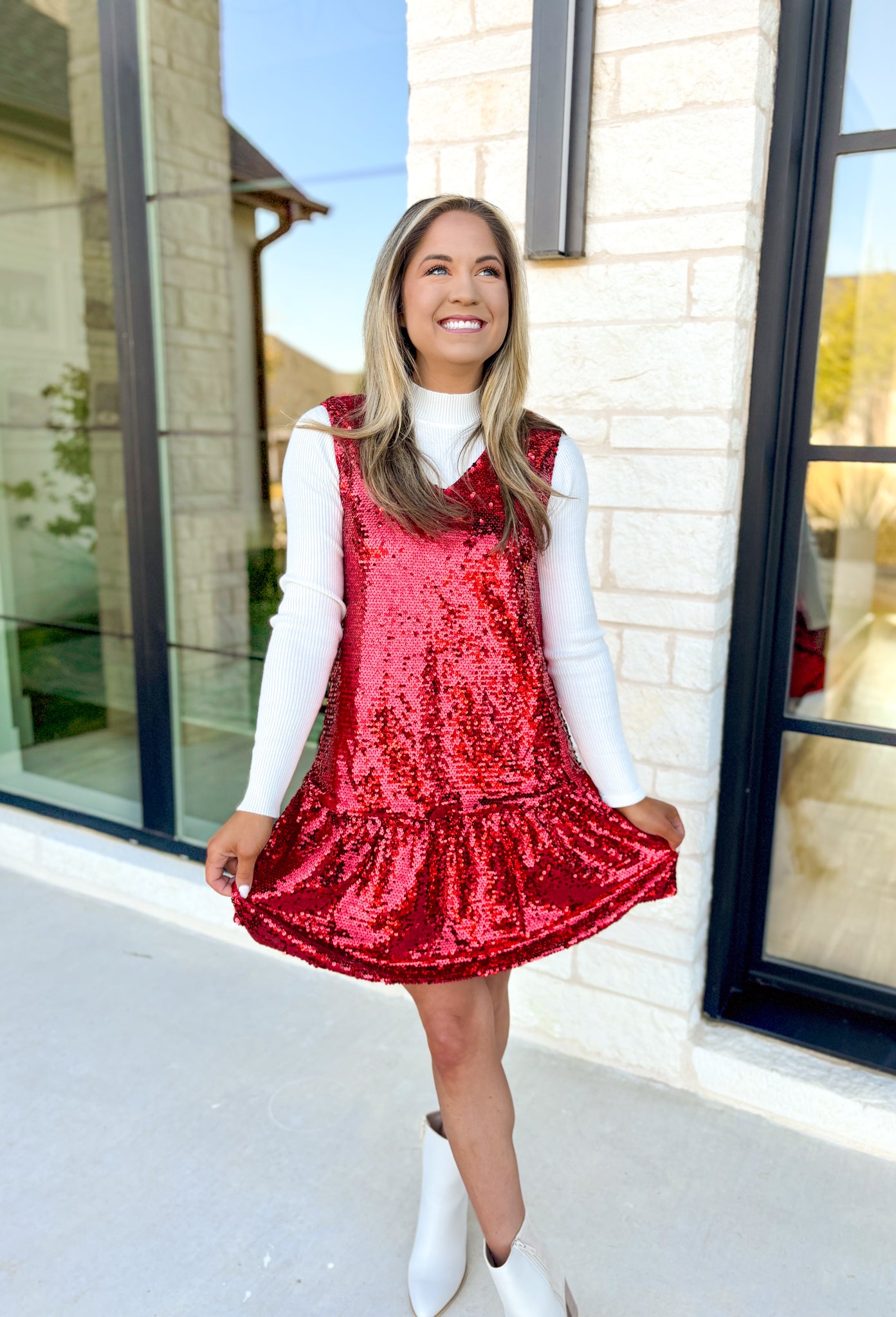 Night At The Ballet Sequin Dress