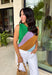 This lightweight knit sweater tank is the perfect mix of cozy and colorful for summer! Featuring a fun color block design in green, purple, brown, and light blue, it adds just the right pop while still feeling easy to style. The soft knit texture keeps it comfortable and breathable, making it great for warm days and cool evenings. It’s one of those effortless pieces that instantly makes your outfit feel styled—just pair it with denim or shorts and go. 
