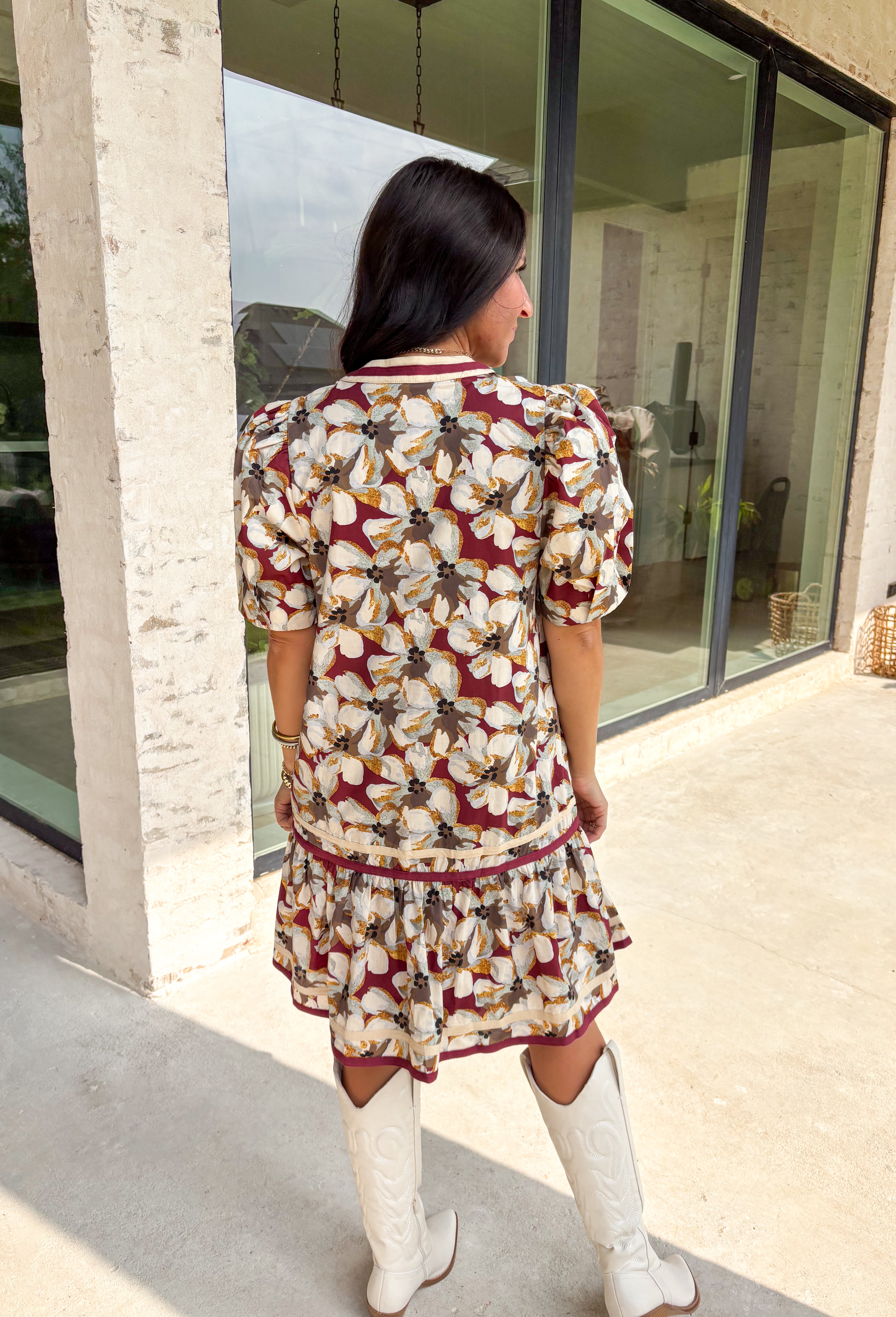 Nothing Compares Floral Dress - Groovy's