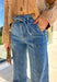 These jeans are here to make a statement. With their super high waist, tie waistband, and sweeping full-length wide leg, they give off major vintage-inspired vibes while keeping things modern and flattering. The medium wash makes them endlessly versatile, and the 34" inseam means they pair beautifully with heels, wedges, or platforms. Soft with a hint of stretch, they’re the perfect mix of structured and comfortable—ready to elevate your fall denim lineup.