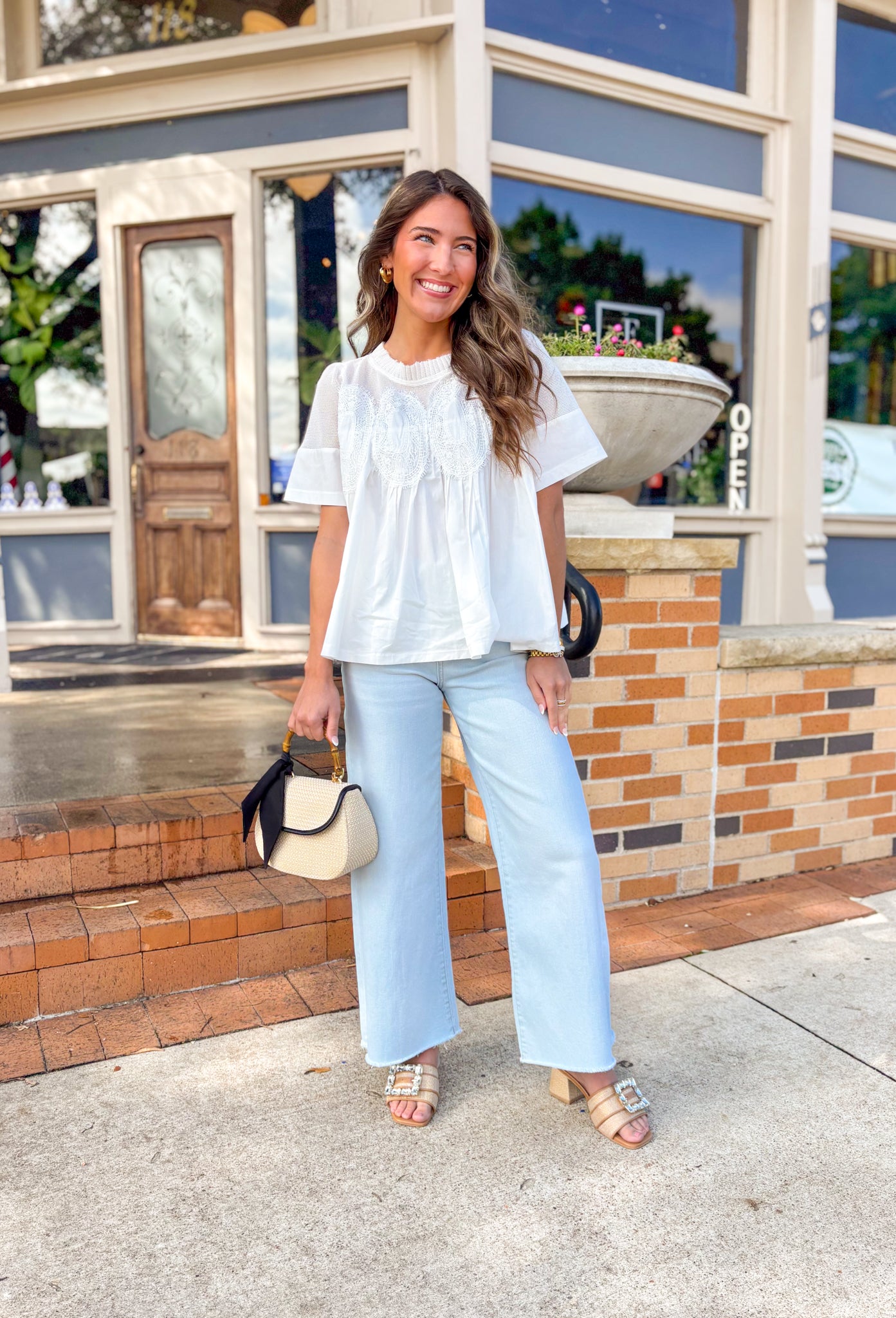 Olivia Wide Leg Jean by Vervet in Cleared - Groovy's