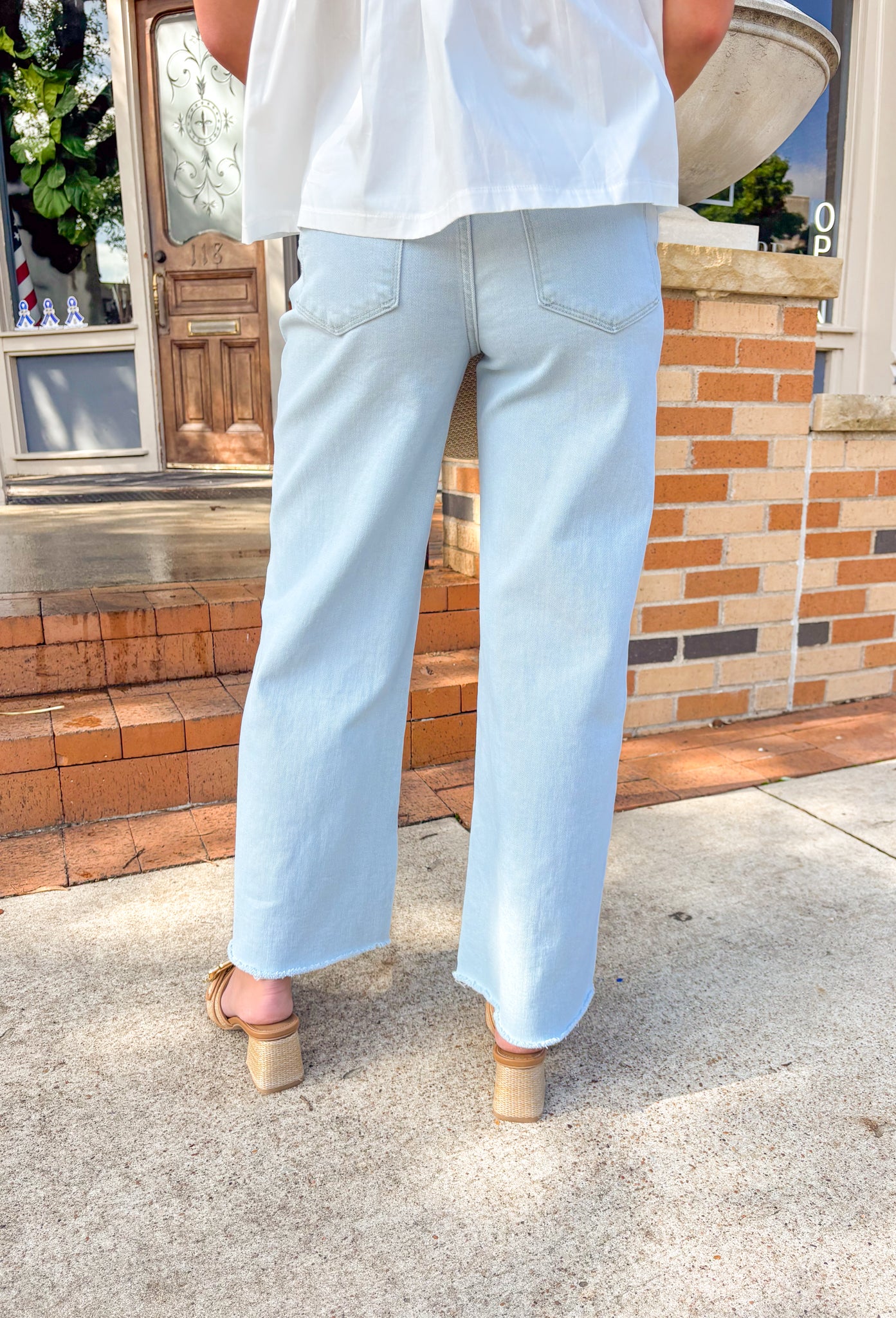 Olivia Wide Leg Jean by Vervet in Cleared - Groovy's