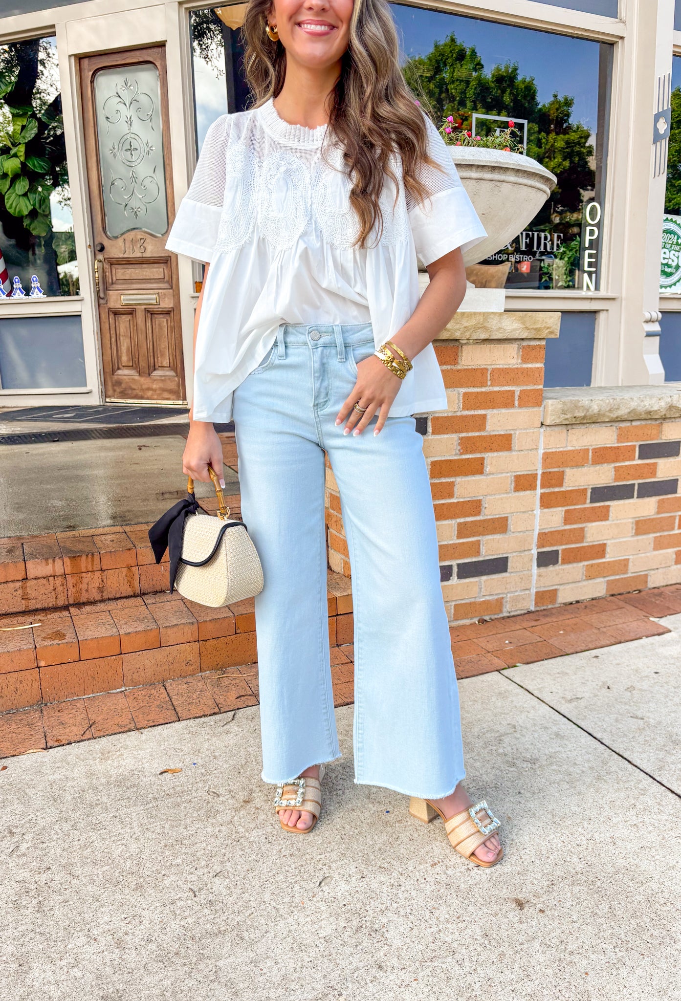 Olivia Wide Leg Jean by Vervet in Cleared - Groovy's