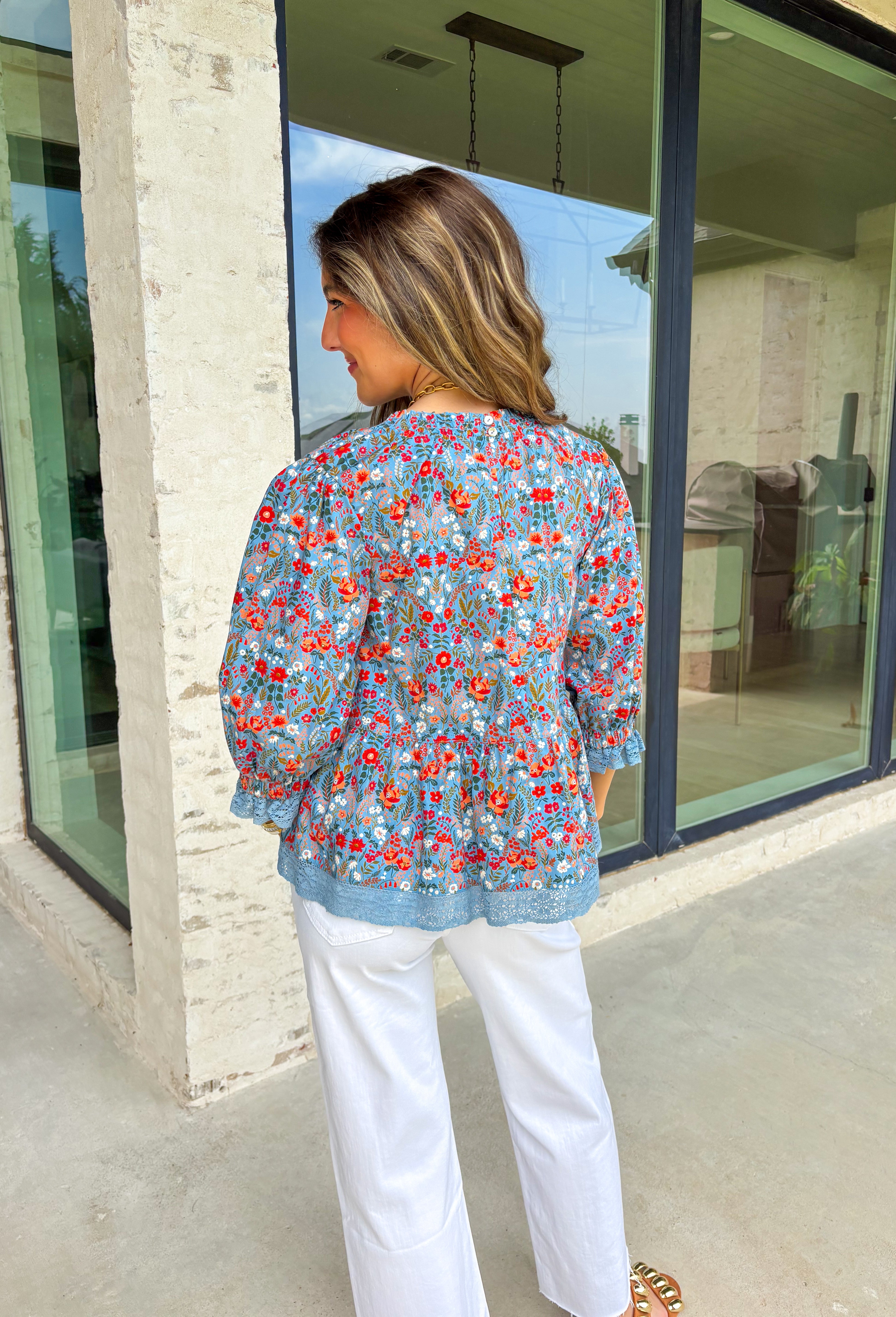 On My Mind Floral Top - Groovy's