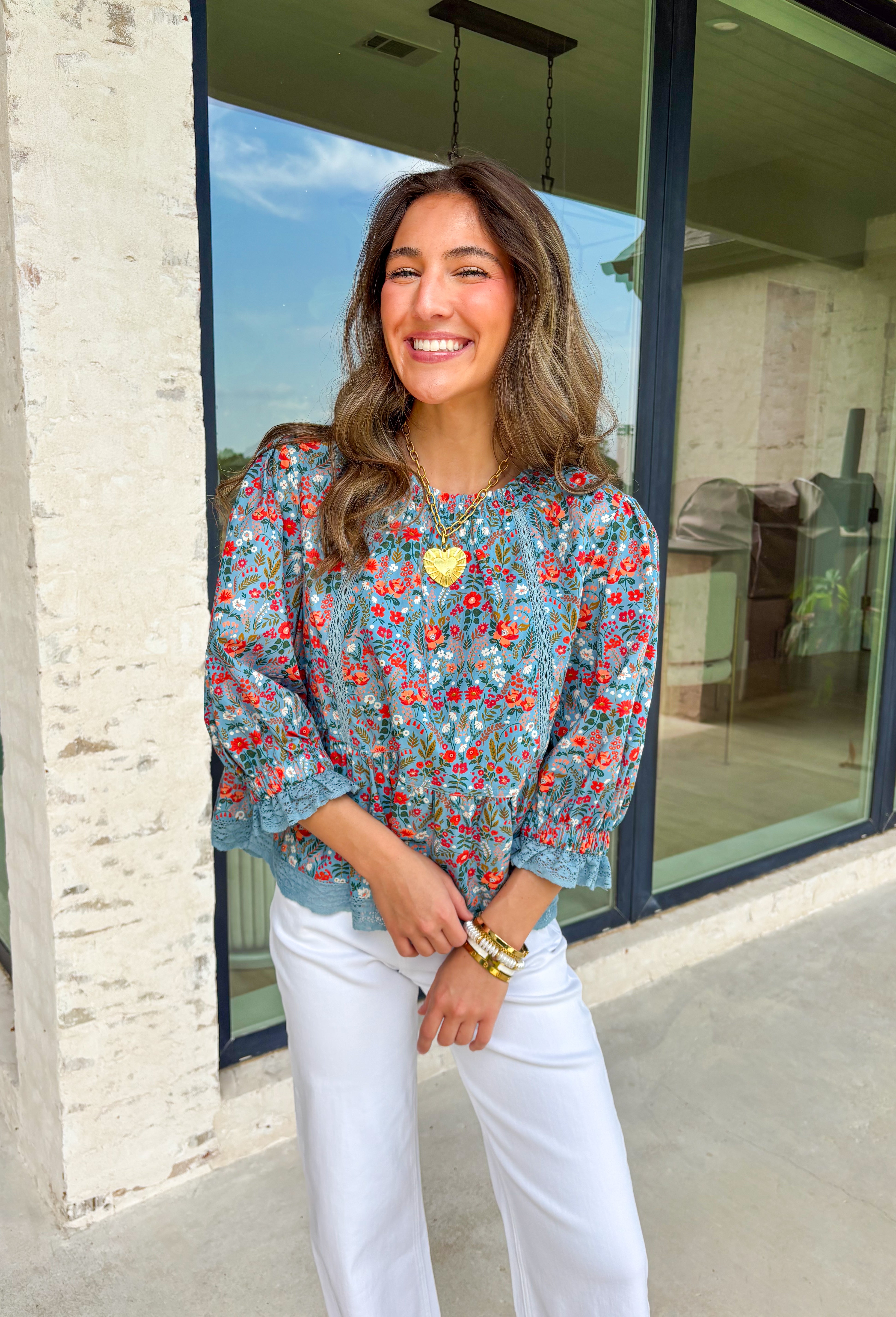 On My Mind Floral Top - Groovy's