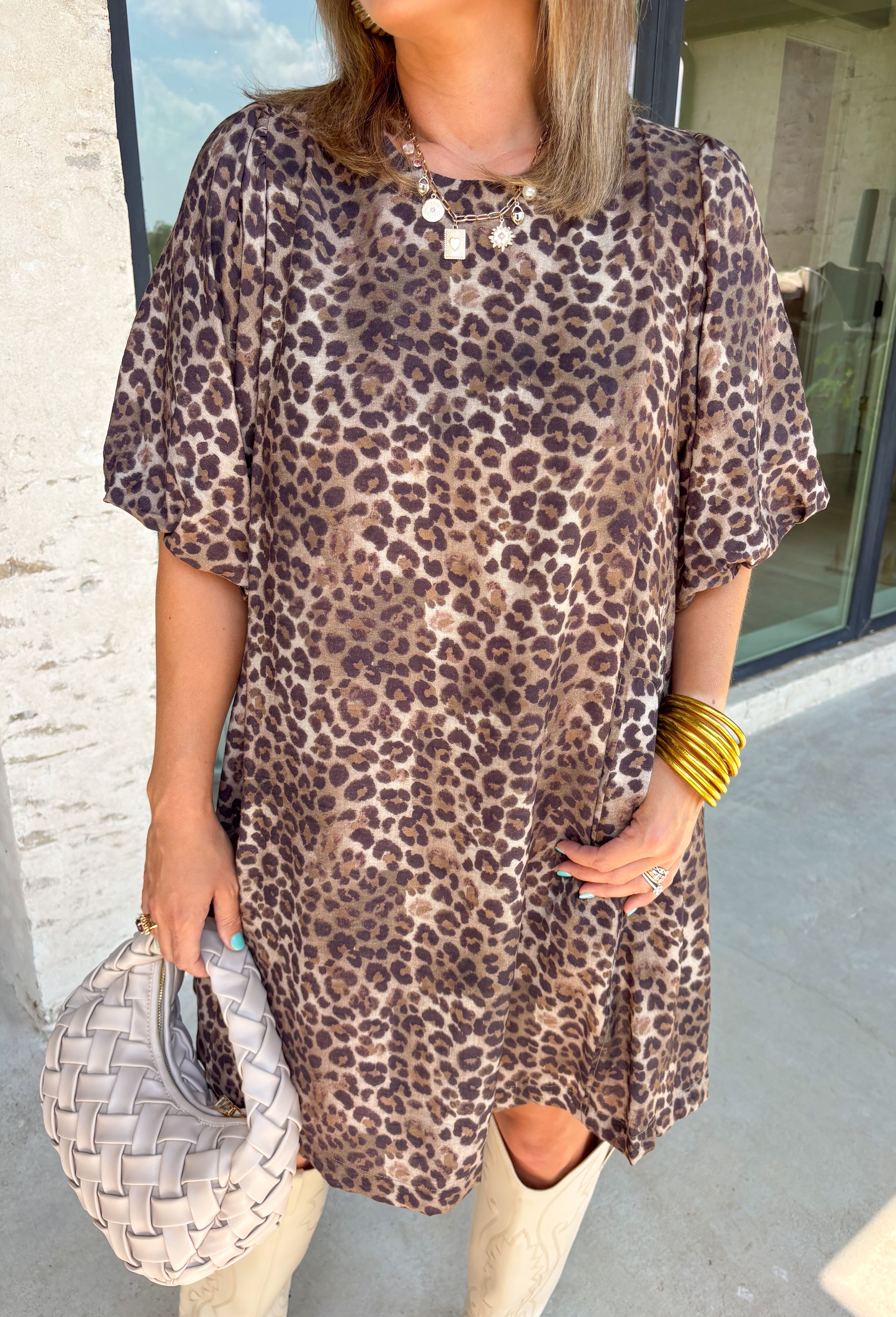 One More Shot Leopard Dress - Groovy's