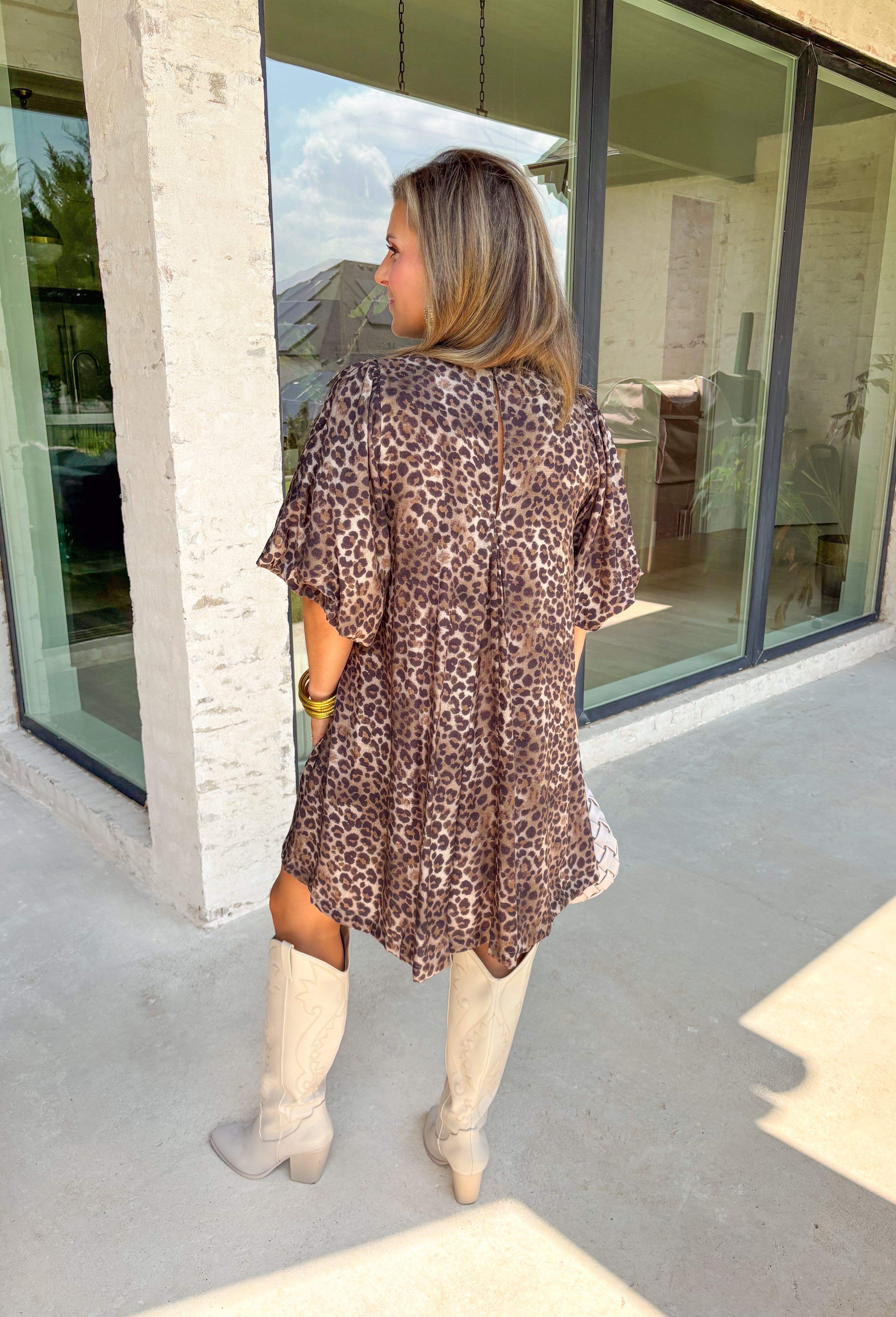 One More Shot Leopard Dress - Groovy's