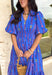 Out Of The Blue Midi Dress - Groovy's