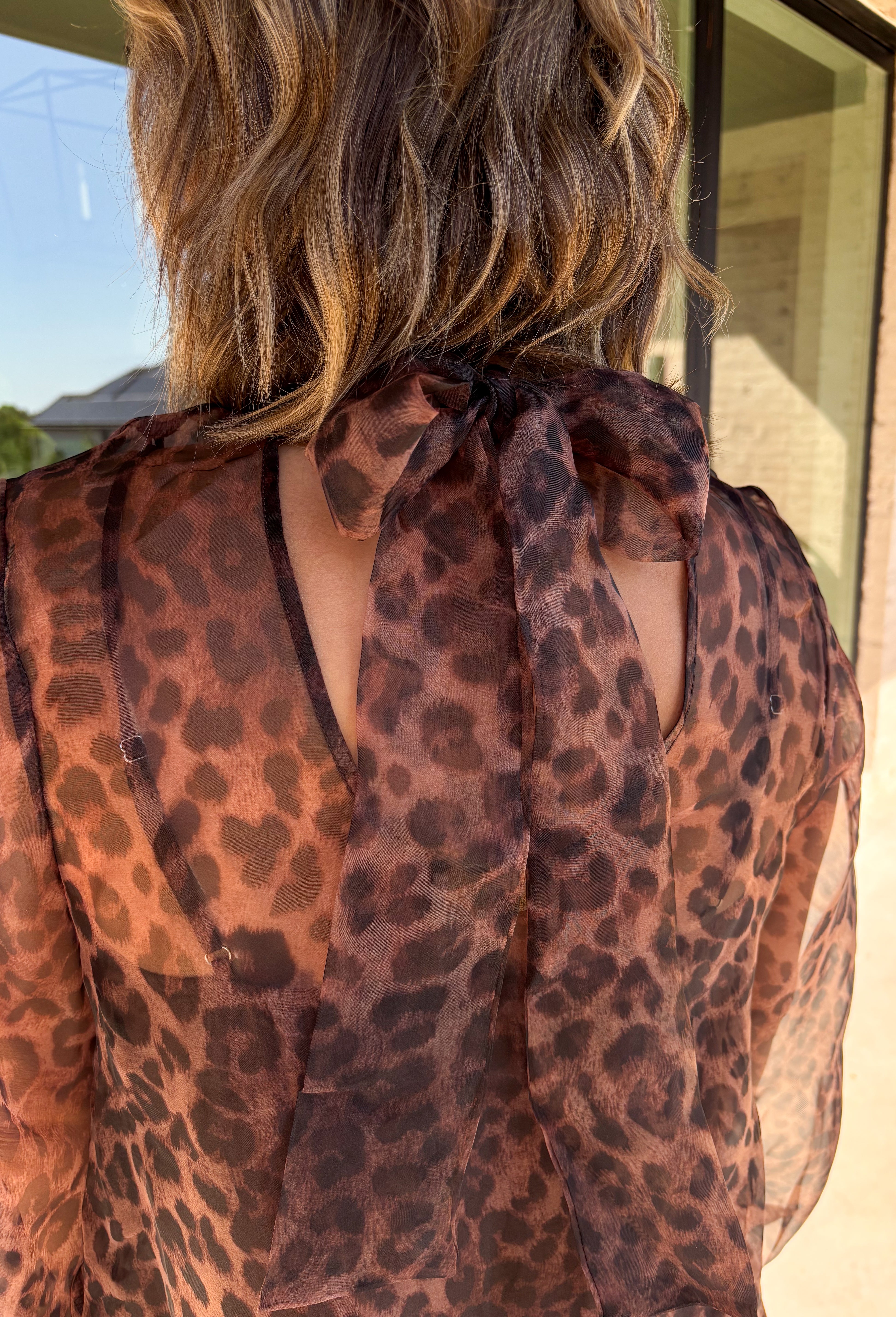 Penthouse Balcony Leopard Dress