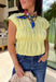 Say hello to your new sunshine staple! This butter yellow short sleeve top is giving all the happy, fresh vibes with its tiered peplum silhouette and delicate shirred detailing throughout. The lightweight, textured cotton keeps it breathable and easy to wear, while the cropped length and elastic hem create a flattering shape that pairs perfectly with high-rise denim. It’s playful, feminine, and made for warm days when you want something effortless but still extra cute.