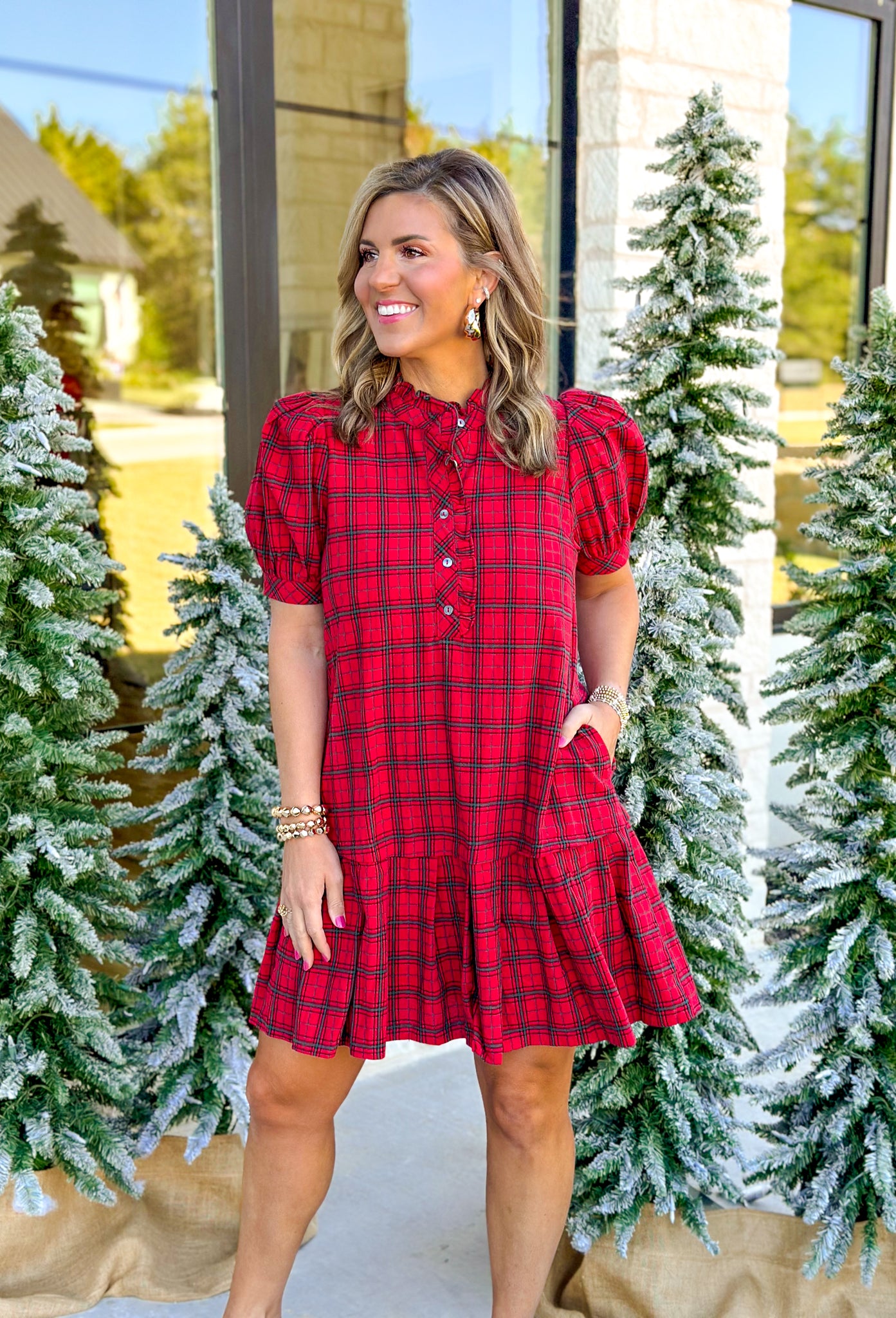 Queen Of Hearts Plaid Dress