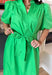 Easy, breezy, and made for sunny spring days, this green short sleeve midi dress by Entro is the kind of throw-on-and-go piece you’ll reach for nonstop. The puff sleeves add a sweet, feminine touch, while the matching self-tie belt lets you cinch the waist for a flattering fit. Lightweight and comfy, it’s perfect for everything from weekend plans to special occasions, you'll constantly find yourself reaching for this!