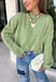 Nothing says cozy season quite like the perfect everyday sweater, and this one from Things Between is sure to become your new favorite. Designed in a matcha hue, this soft knit sweater is effortlessly timeless and easy to style with all your favorite fall pieces. The cozy knit construction offers warmth without feeling bulky, making it perfect for layering on crisp mornings or wearing on its own throughout the season. 
