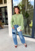 Nothing says cozy season quite like the perfect everyday sweater, and this one from Things Between is sure to become your new favorite. Designed in a matcha hue, this soft knit sweater is effortlessly timeless and easy to style with all your favorite fall pieces. The cozy knit construction offers warmth without feeling bulky, making it perfect for layering on crisp mornings or wearing on its own throughout the season. 