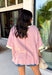 This mauve star print tee is the perfect mix of casual and cute for summer days! The soft mauve base paired with cream stars gives it a playful, laid-back vibe, while the embroidered details add that extra touch that makes it feel special. The contrast cream neckline and sleeves keep it fresh, and the exposed hem in the back adds a subtle, cool detail. Made from breathable cotton, it’s an easy throw-on piece for everything from errands to relaxed weekends. 