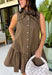 Timeless style meets feminine charm in this adorable mini dress from Entro. Crafted from soft brown denim with a classic off-white polka dot print, this sleeveless dress is full of thoughtful details you'll love. The attached neck tie adds a polished, vintage-inspired touch, while the button-front design creates an effortlessly classic silhouette. Finished with side pockets and breathable cotton fabric, this versatile dress is perfect for everything from brunch dates to weekend adventures all season long.