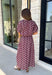Effortlessly coordinated and beautifully feminine, this matching set is made for all your favorite fall occasions! Featuring a rich maroon hue with delicate off white floral embroidery, this two-piece outfit makes getting dressed easy while still looking polished. The short sleeve top is finished with a comfortable elastic hem, while the coordinating midi skirt features an elastic waistband for an easy, flattering fit. 