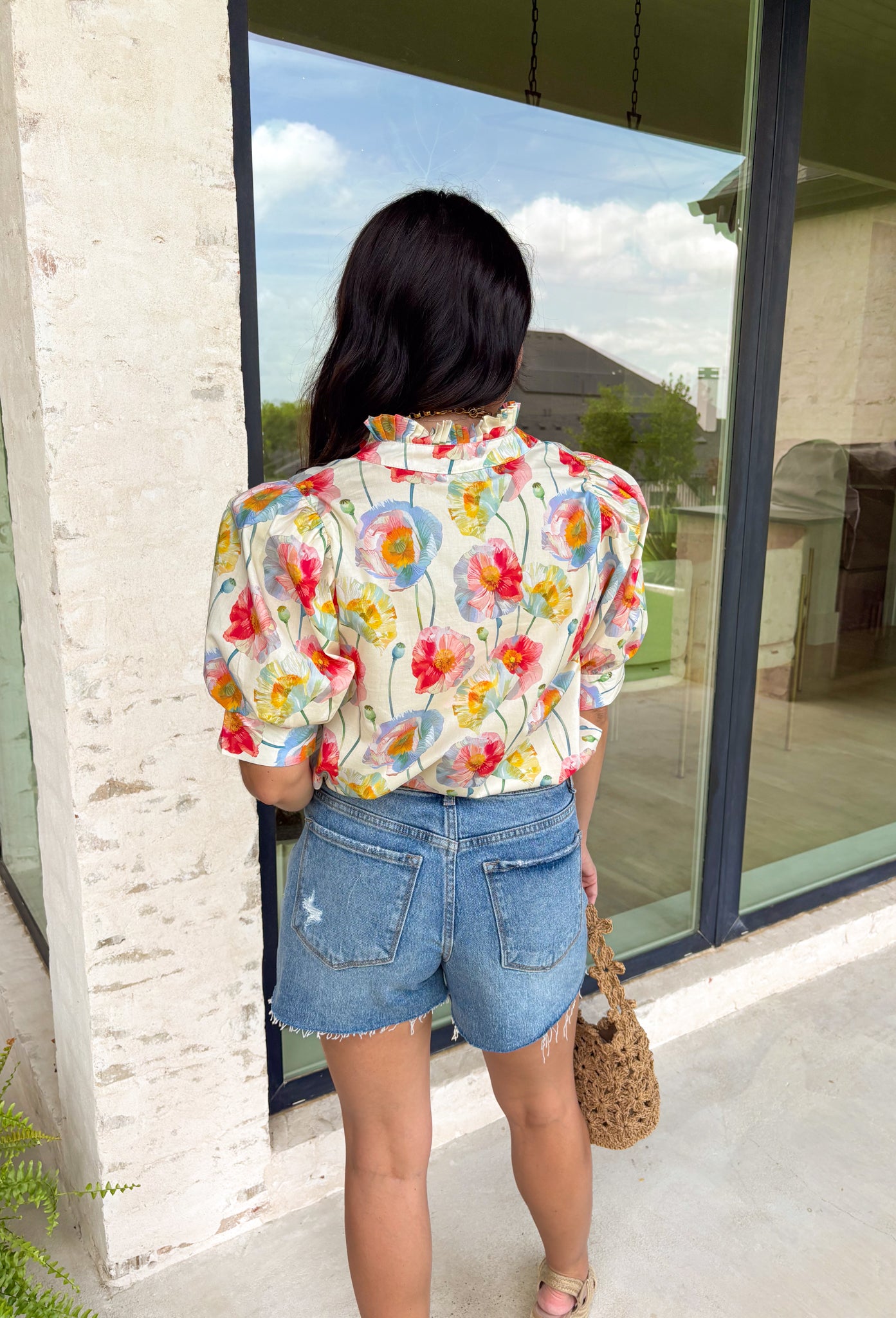 Soft Side Floral Top - Groovy's