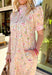 Say hello to your new go-to spring dress! This off white botanical midi dress by Entro is sprinkled with the prettiest floral pops of pink, yellow, and green for the ultimate fresh-picked feel. The ruffled band collar and v-neckline add a sweet, feminine touch, while the button-front design and side pockets keep it practical (because cute AND functional is the goal). Fully lined and easy to wear from brunch to special occasions to weekend plans!