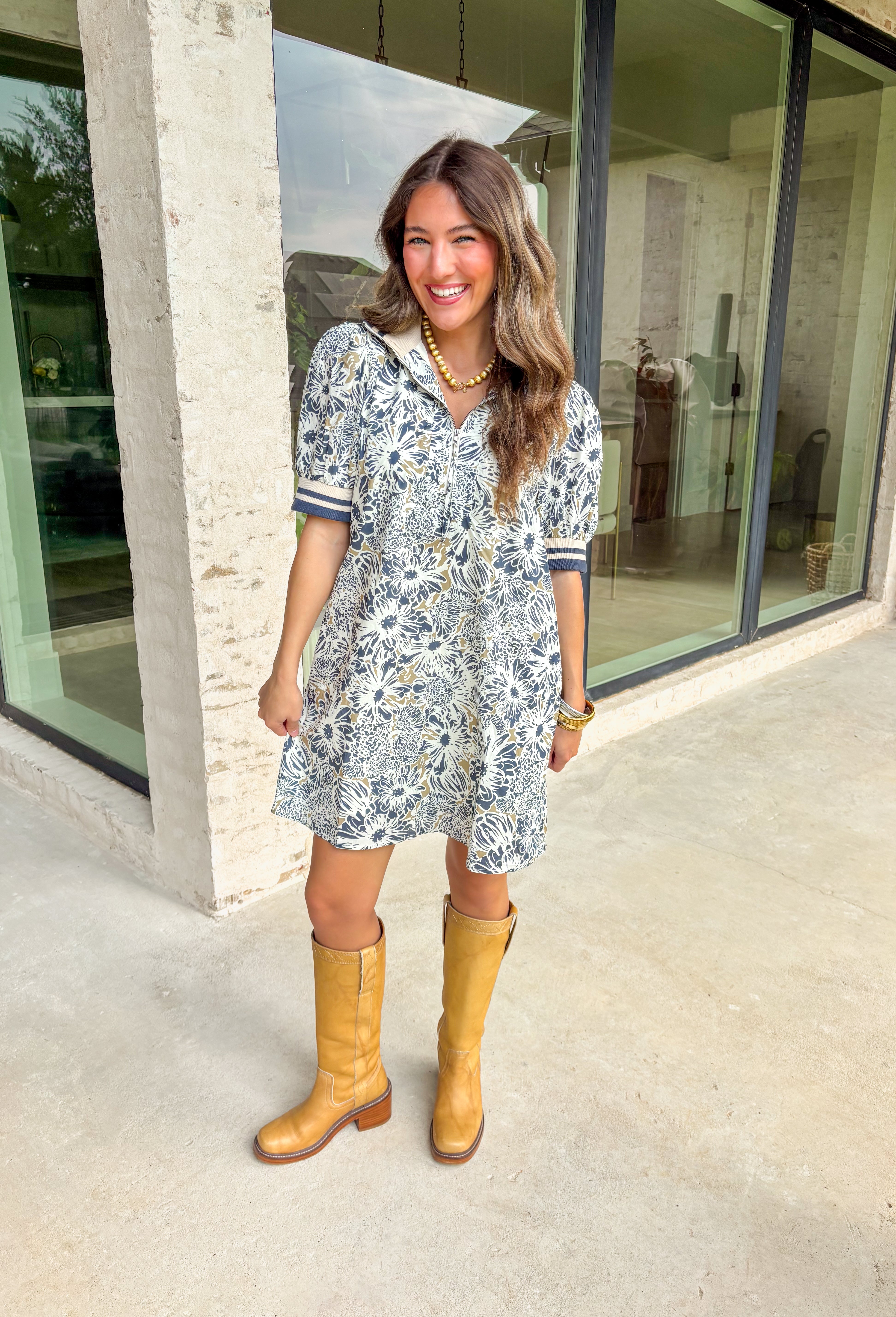 Sonoma Charm Floral Dress - Groovy's