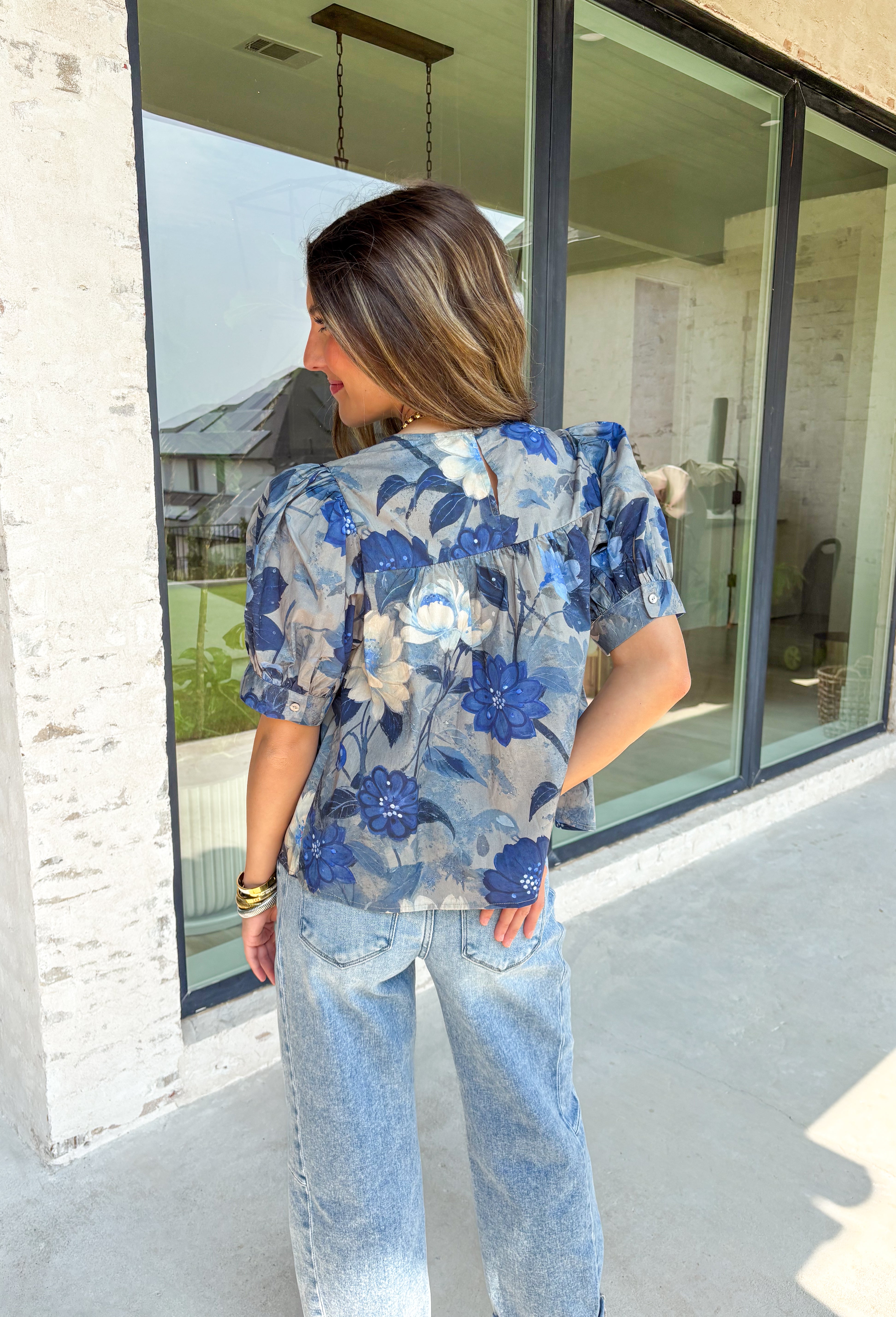 Sonoma Charm Floral Top - Groovy's