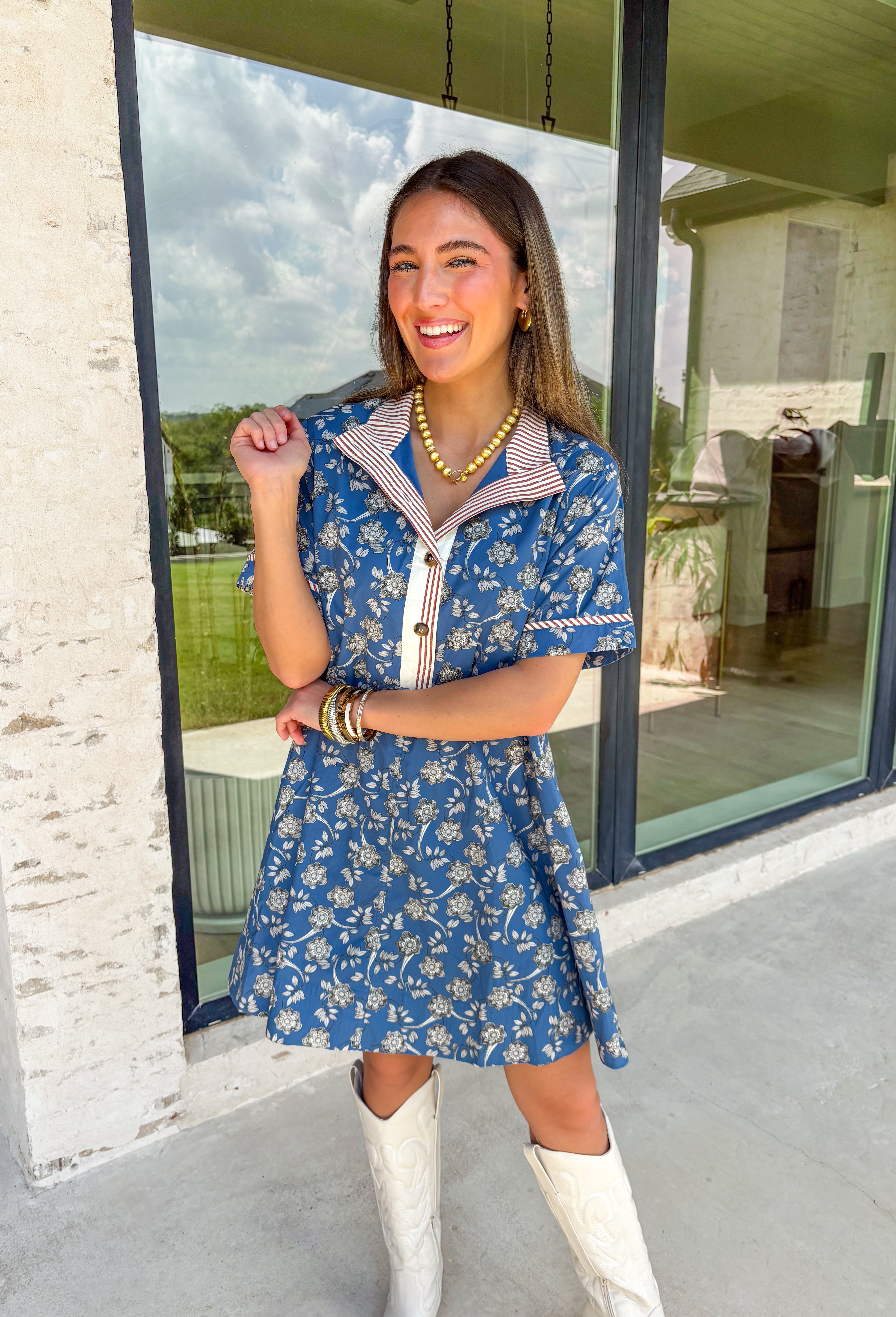 Stay Connected Floral Dress - Groovy's