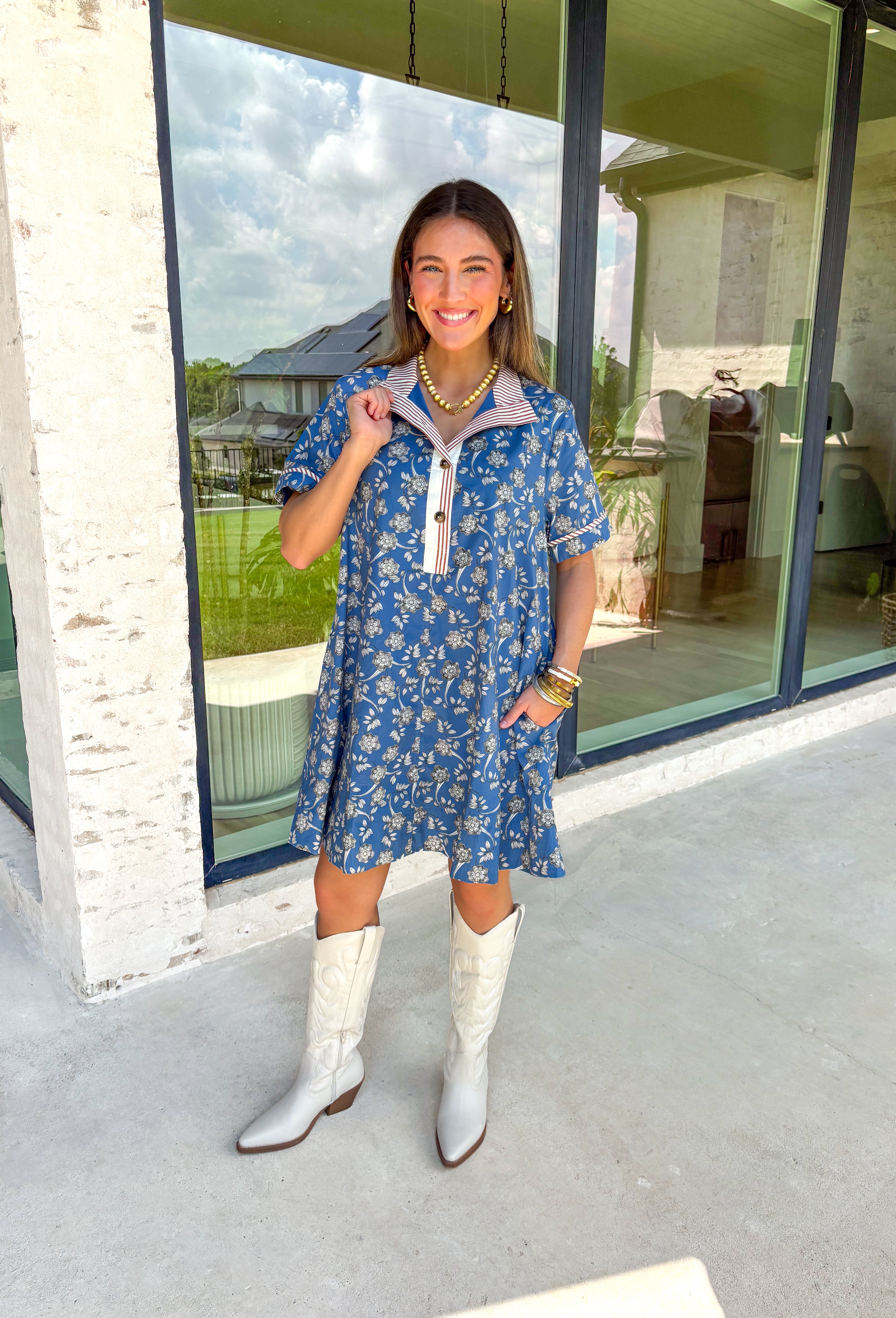 Stay Connected Floral Dress - Groovy's