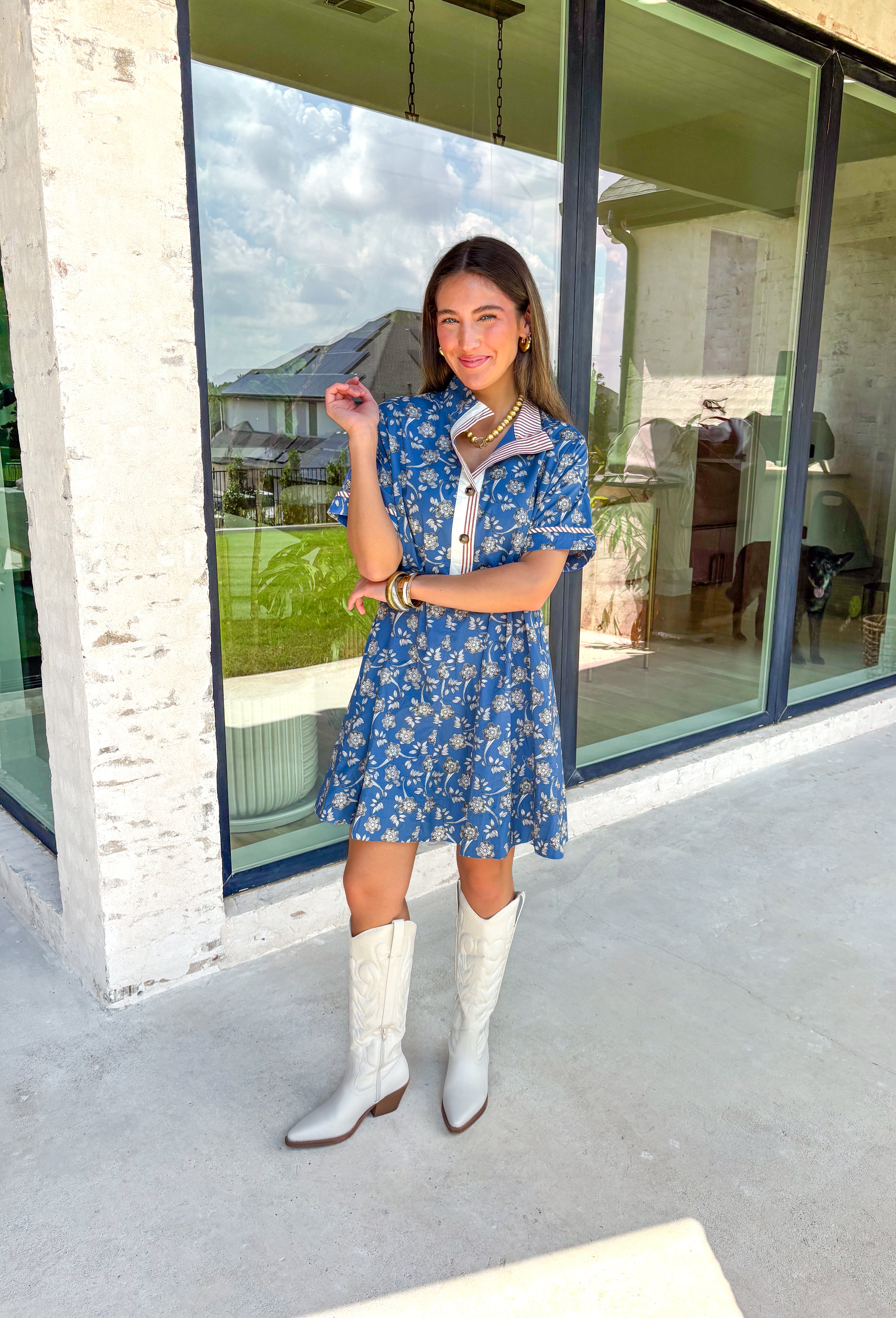 Stay Connected Floral Dress - Groovy's