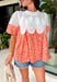 A little texture goes a long way! This short sleeve colorful floral print top by Fate combines soft cotton with airy mesh and delicate appliqué details for a unique, elevated twist on a classic top. Lightweight, breathable, and endlessly versatile, it’s the perfect piece to dress up or down, making it a year-round favorite.