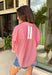 This red and white stripe button down top is a summer classic with a patriotic twist! The timeless stripe print makes it easy to style, while the white stripe detail along the back adds an unexpected touch that sets it apart. Designed with a collared neckline, front pocket, and easy button down silhouette, it’s the perfect piece for everything from backyard BBQs to fireworks and holiday weekends. Made from breathable cotton, it’s lightweight, comfortable, and ready for all your summer plans. 