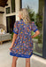 This royal blue floral dress is basically a walking burst of spring happiness! The colorful print is full of bright orange, pink, and green blooms that pop beautifully against the bold blue background, and the scalloped embroidered trim down the front adds the sweetest little detail that makes it feel extra special. Fully lined for easy wear and finished with side pockets.